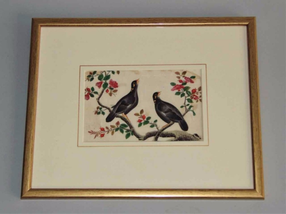 Chinese Watercolour Painting on Pith 19th Century