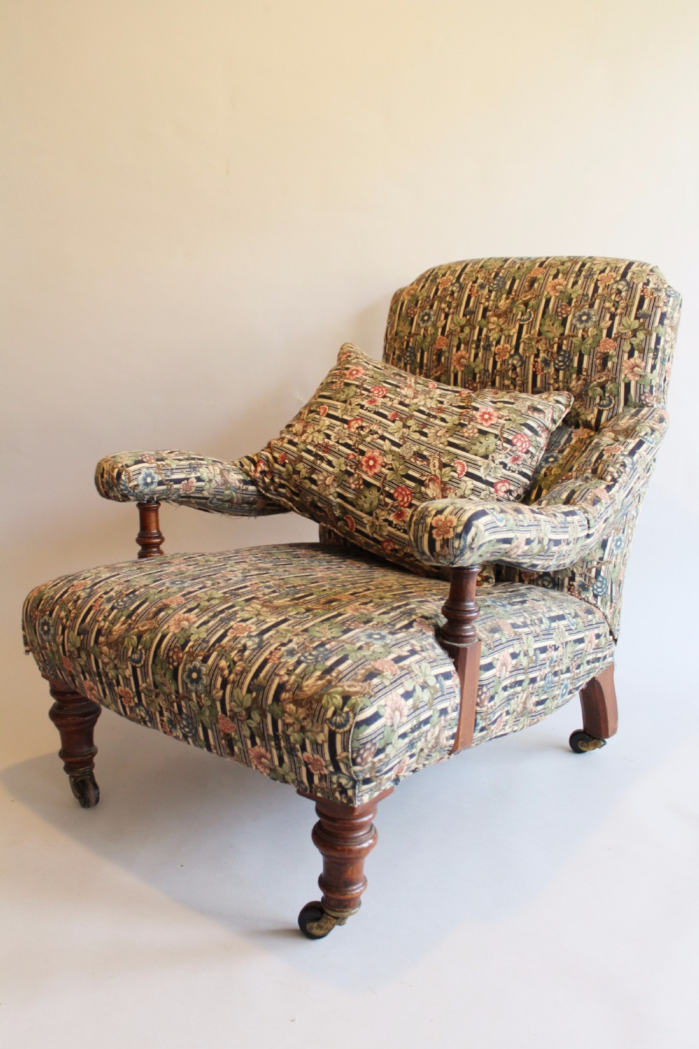 Howard Style Victorian Walnut Armchair