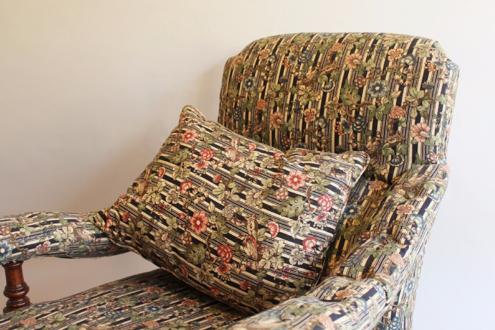 Howard Style Victorian Walnut Armchair View III