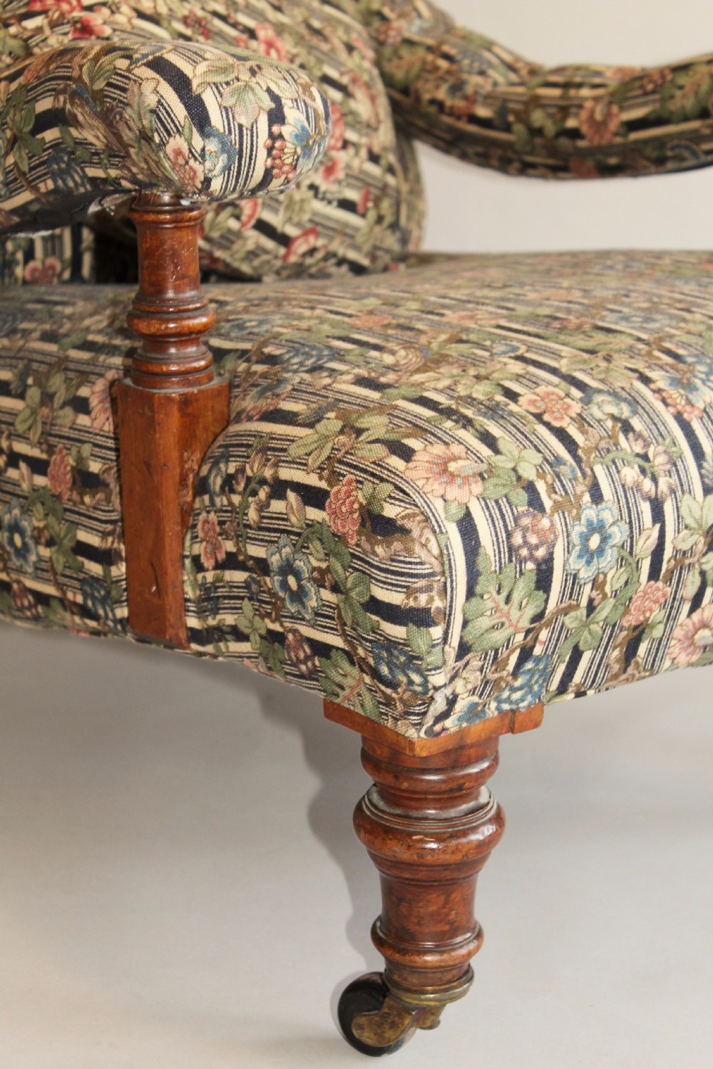 Howard Style Victorian Walnut Armchair View V