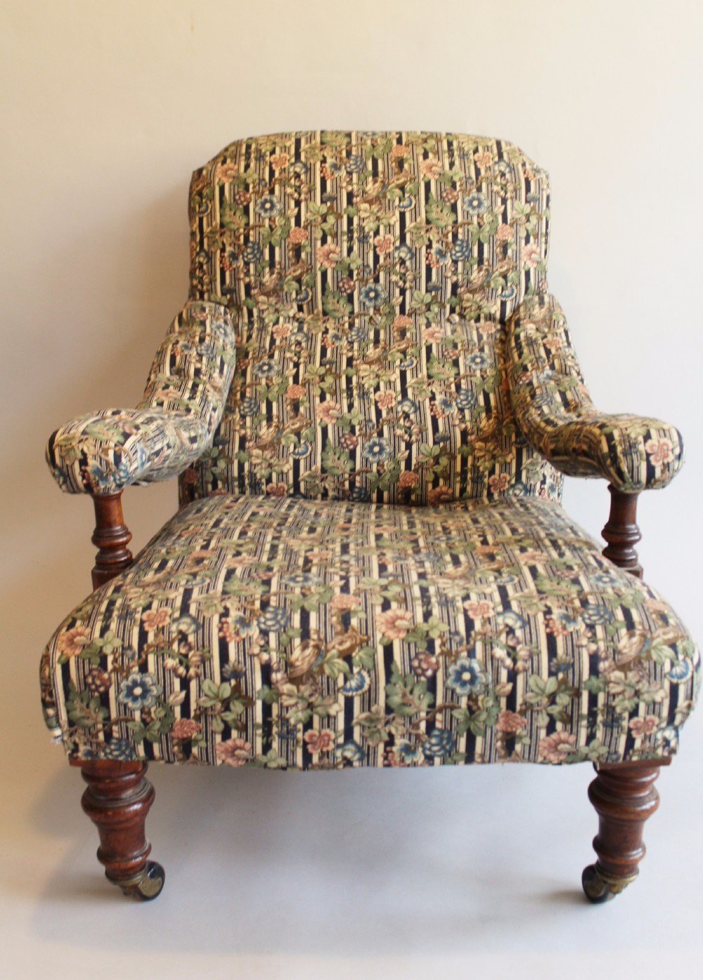 Howard Style Victorian Walnut Armchair View VI
