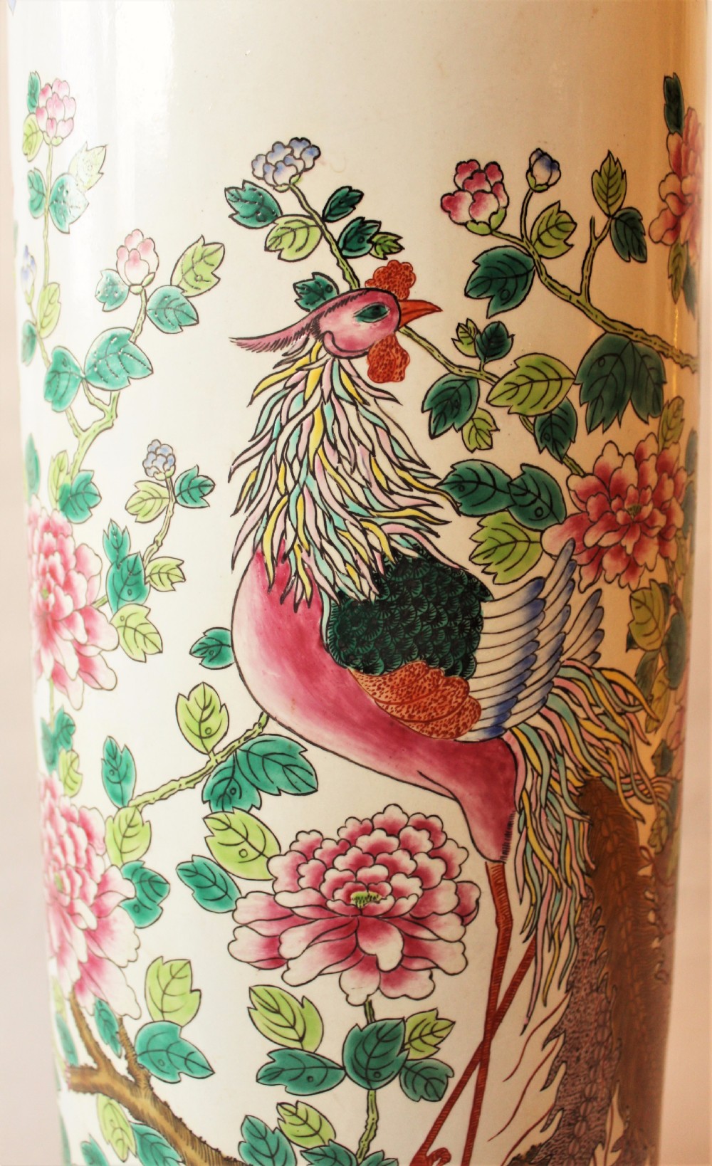 Antique Chinese Famille Rose Stick Stand View V