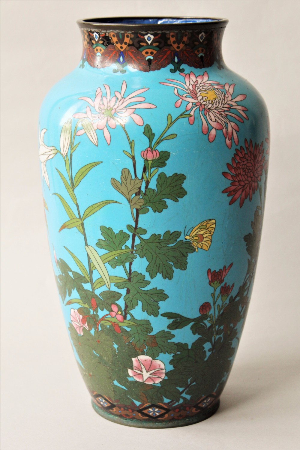 Large Antique Japanese Cloisonne Vase View III