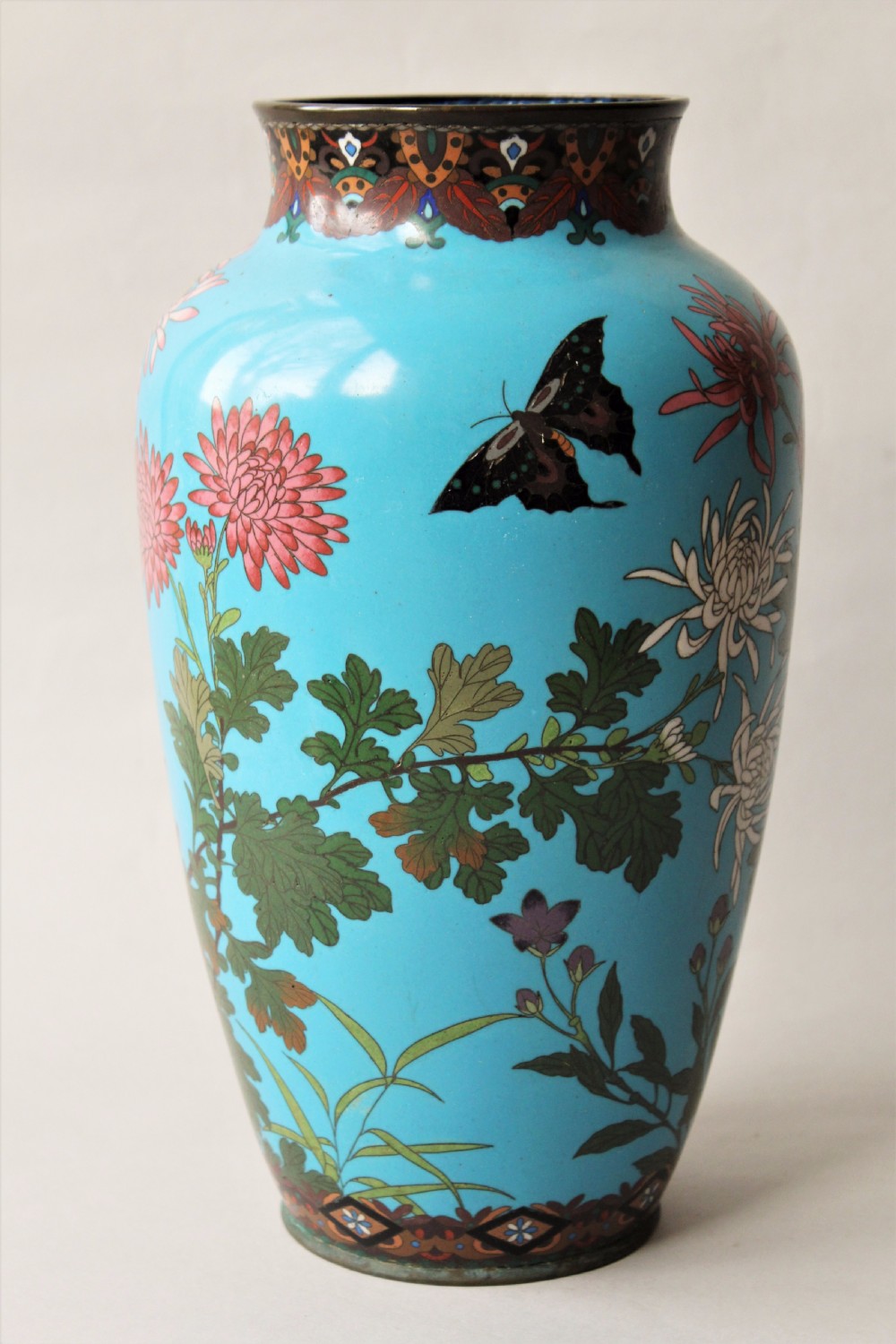 Large Antique Japanese Cloisonne Vase View IV