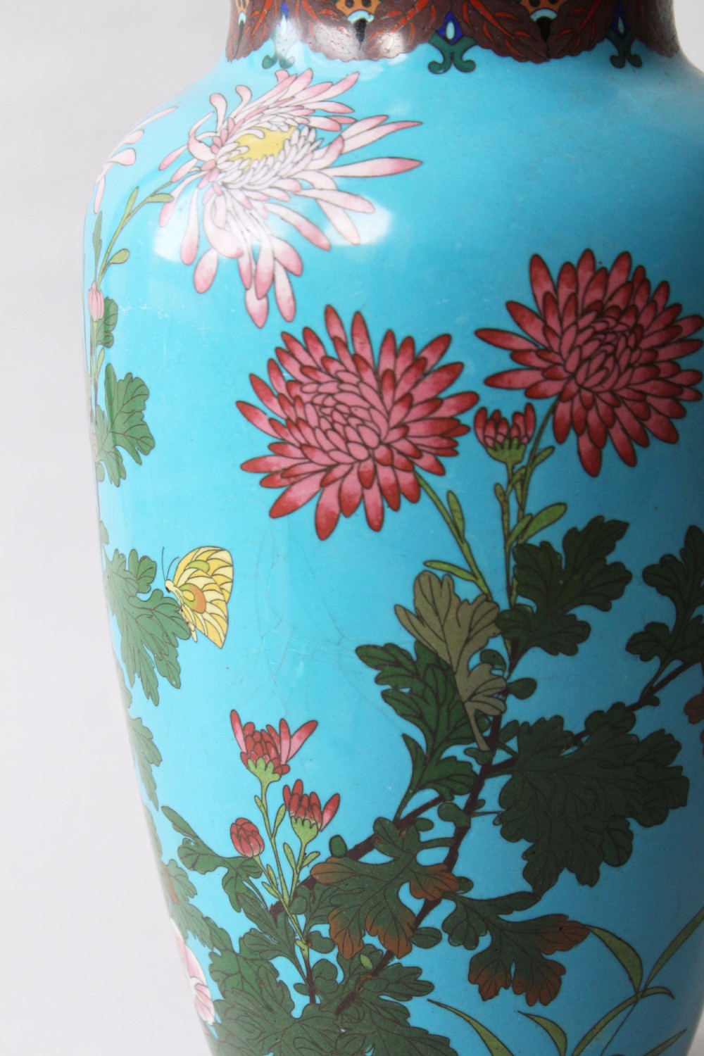 Large Antique Japanese Cloisonne Vase View VII