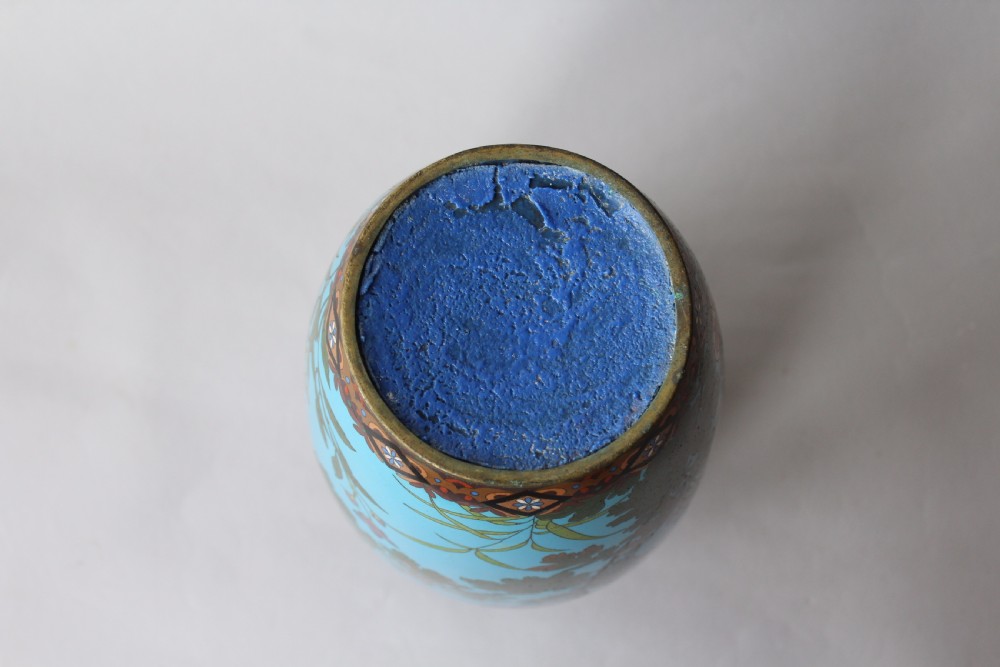 Large Antique Japanese Cloisonne Vase View VIII