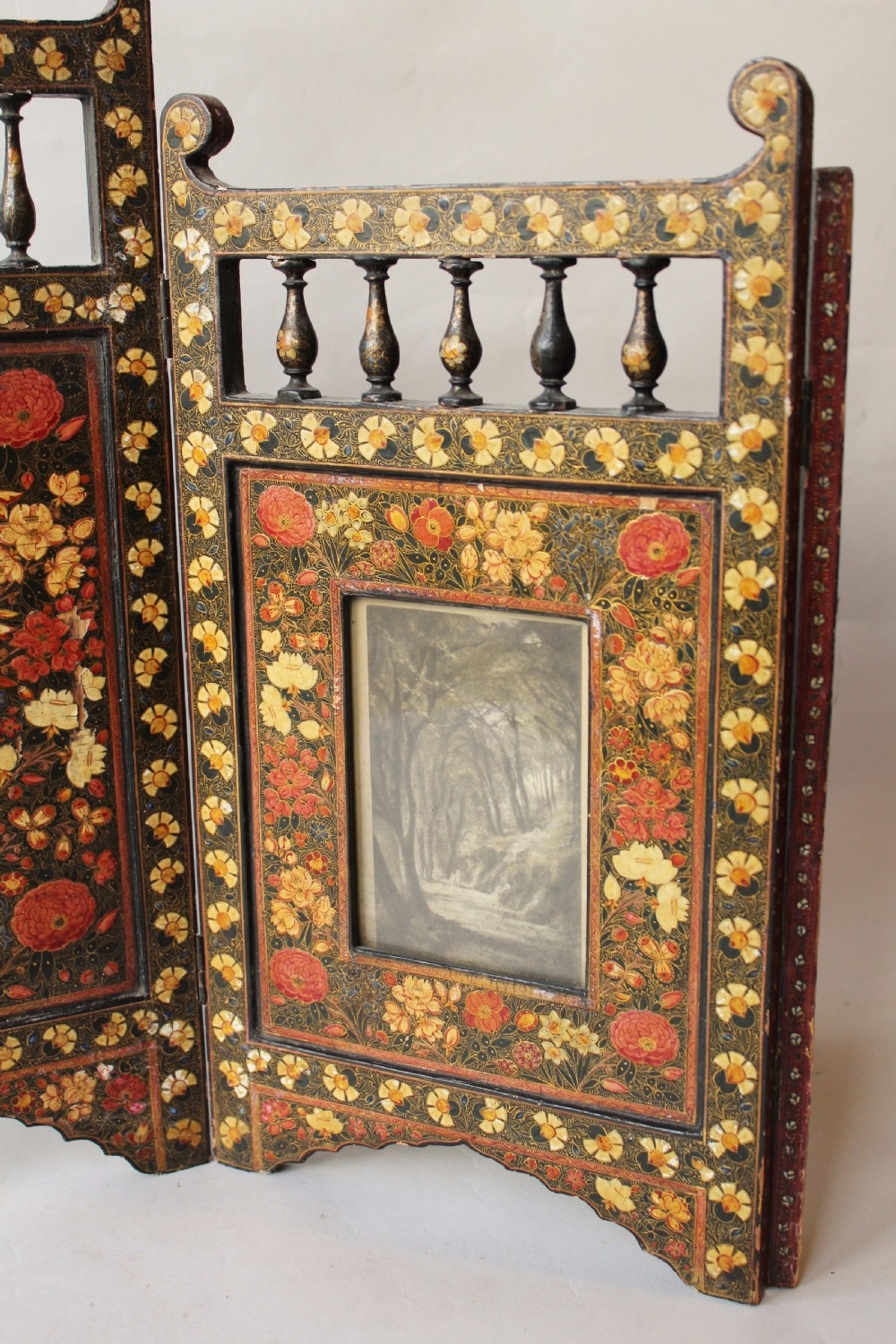 Antique Indian Kashmir Screen View III