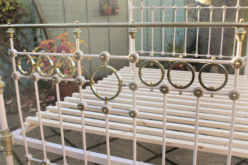 Victorian Cast and Brass Double Bed View III
