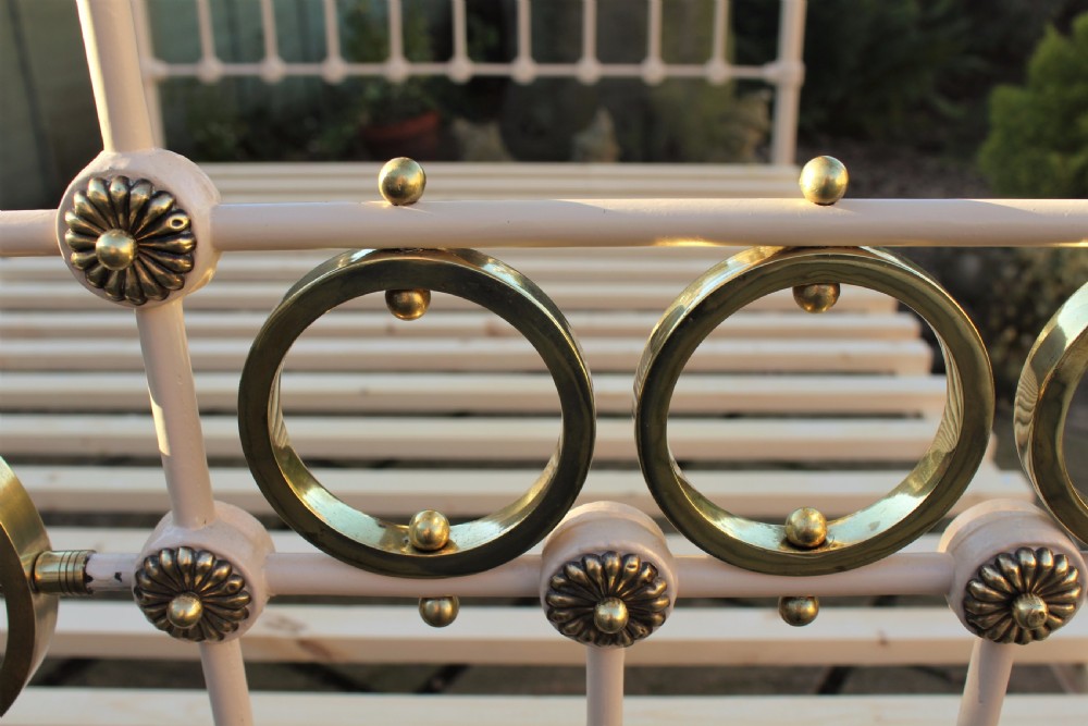 Victorian Cast and Brass Double Bed View IV