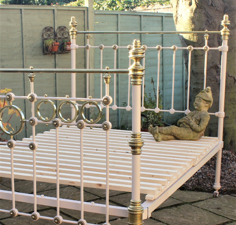 Victorian Cast and Brass Double Bed View V