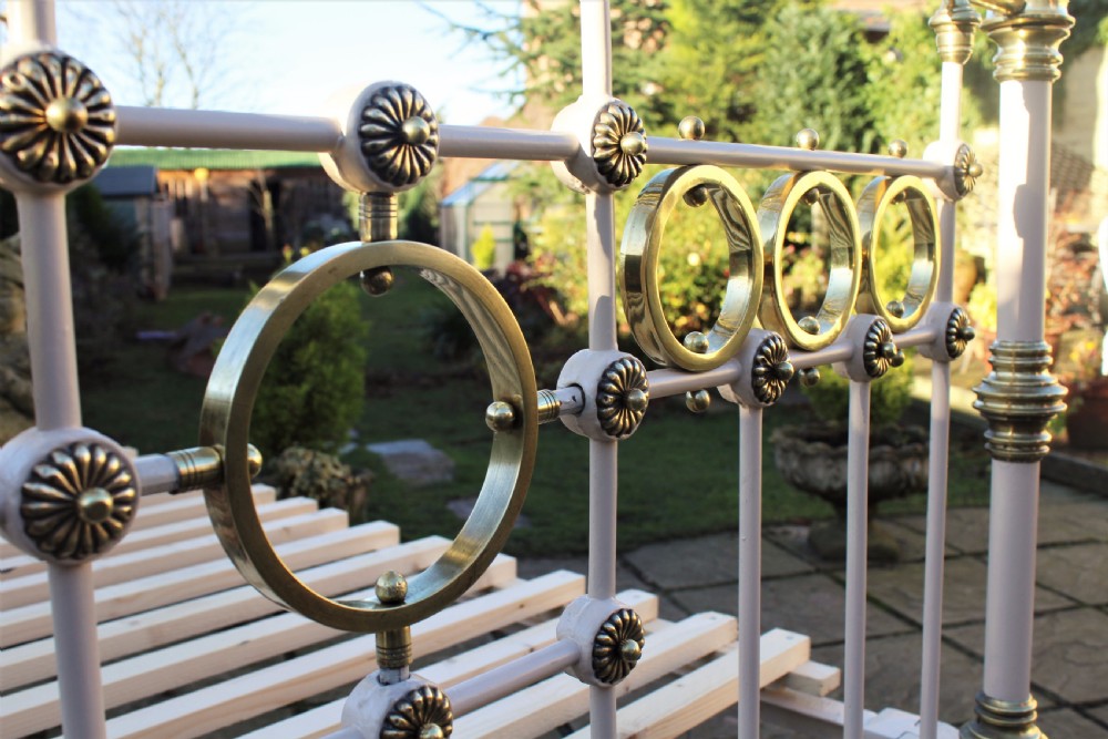 Victorian Cast and Brass Double Bed View VIII