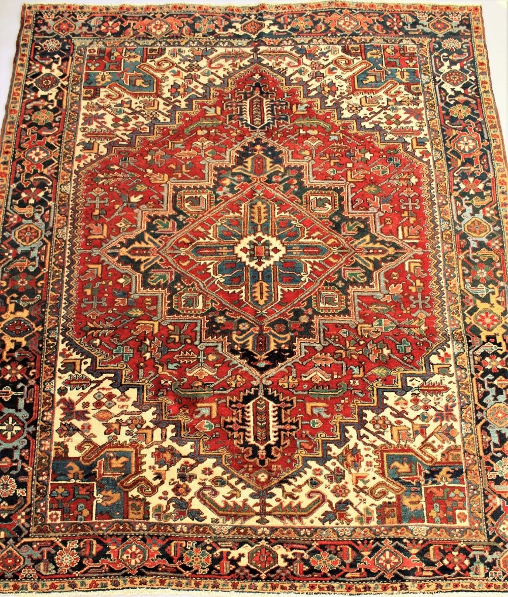 Antique Heriz Carpet Room Size