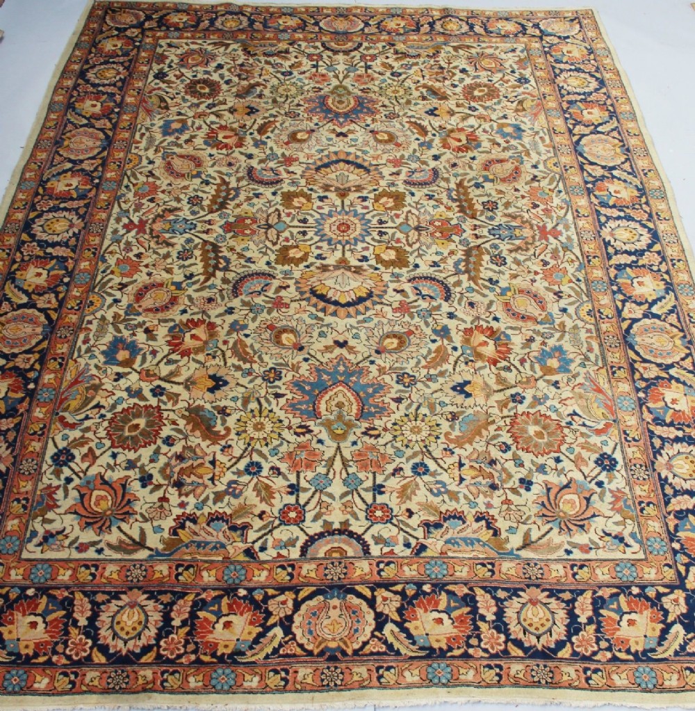 Antique Tabriz Carpet Room Size