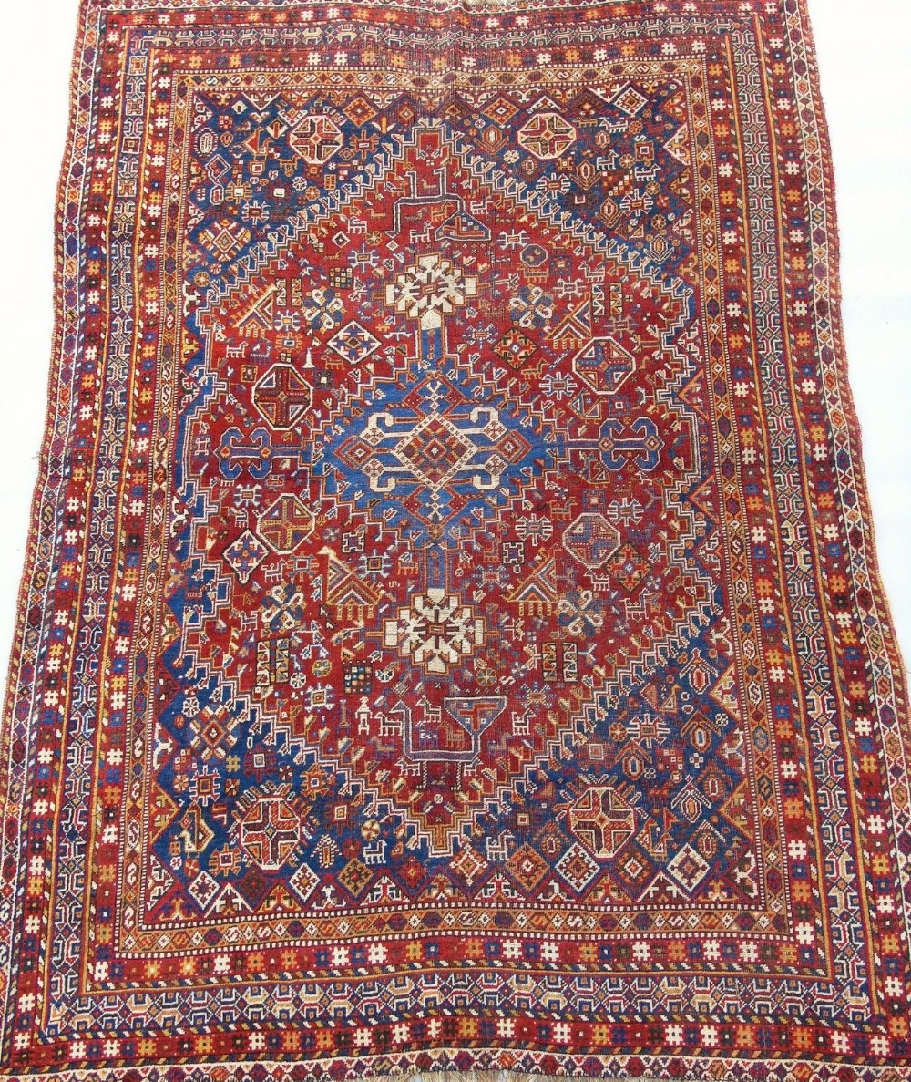 Antique Kashgai Carpet Room Size