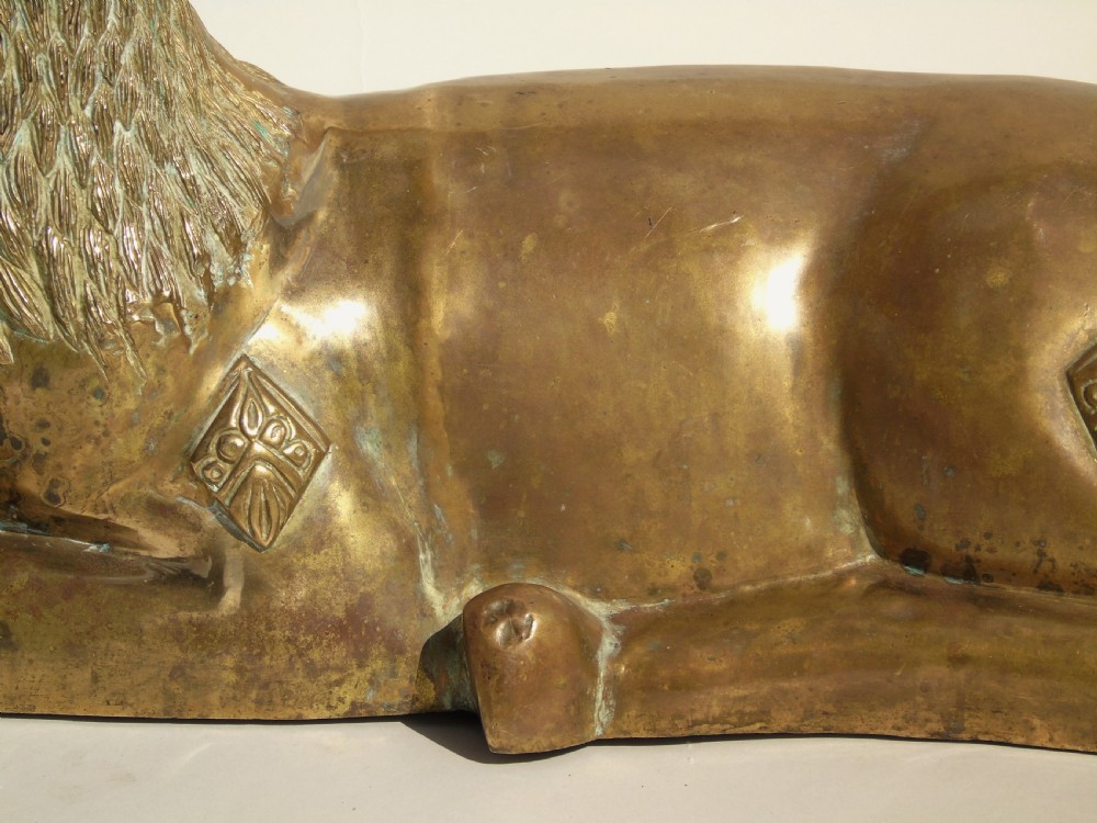 Very Large Antique Thai Gilt Bronze Deer View VII