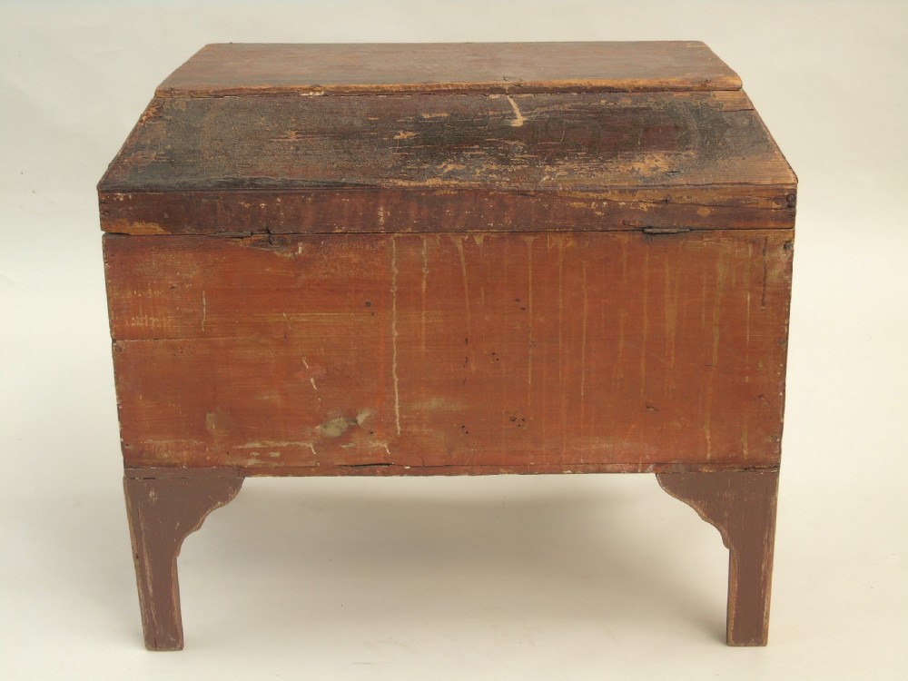 Antique Painted Folk Art Swedish Chest View VII