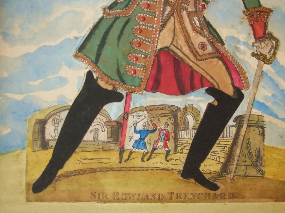 Antique Tinsel Picture Sir Rowland Trenchard View II