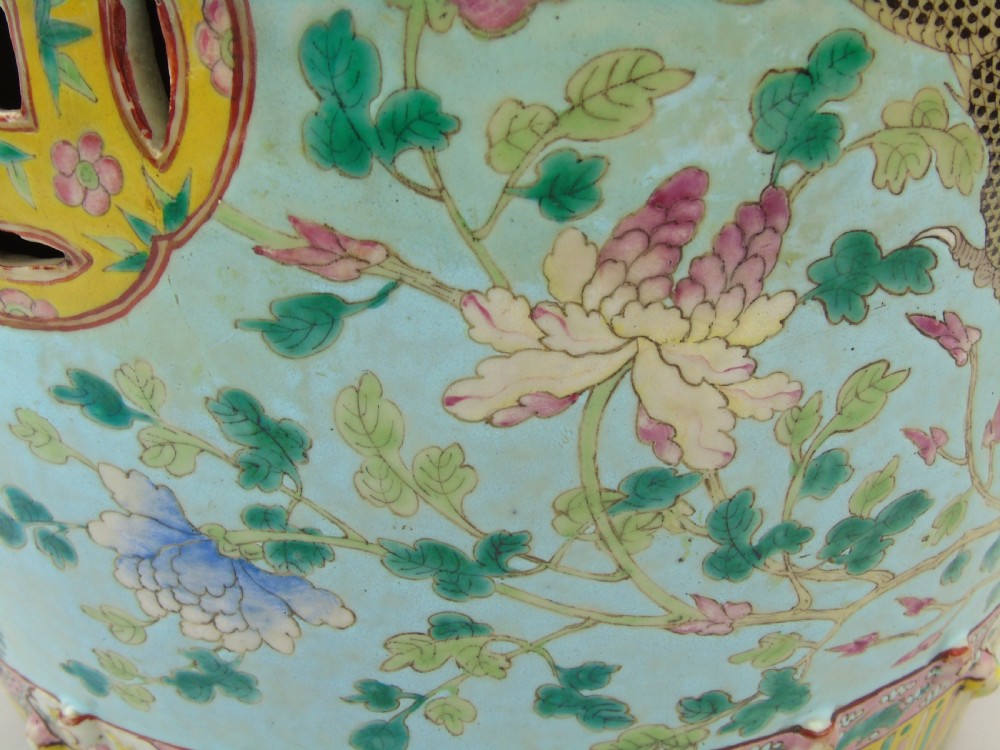 Chinese Porcelain Garden Barrel Seat 19th Century View IX