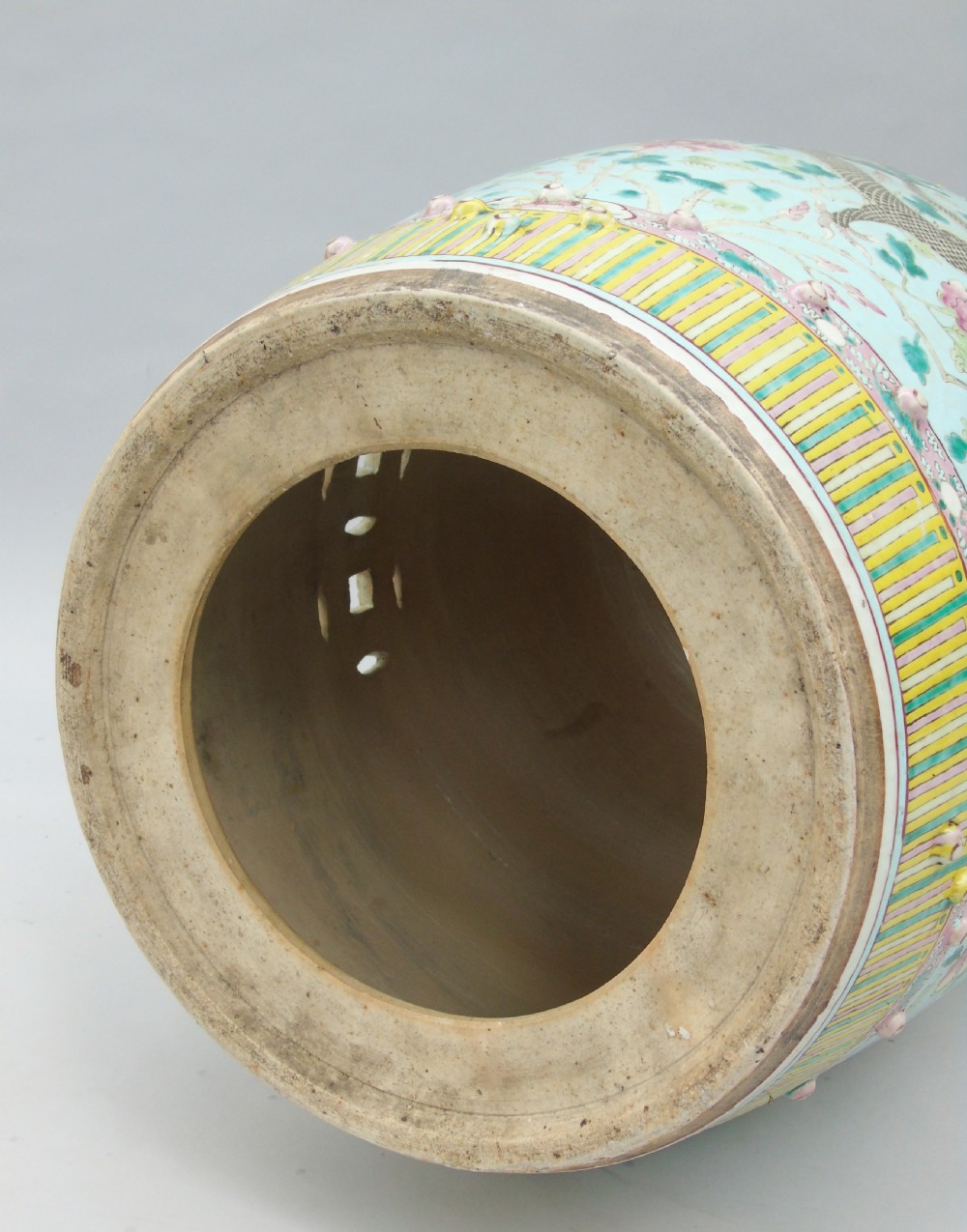 Chinese Porcelain Garden Barrel Seat 19th Century View XI