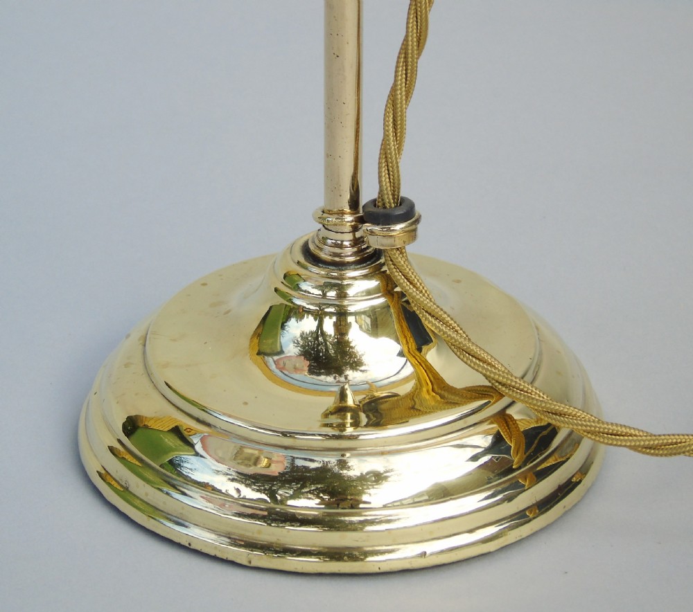 Antique Brass Art Nouveau Table Lamp View V