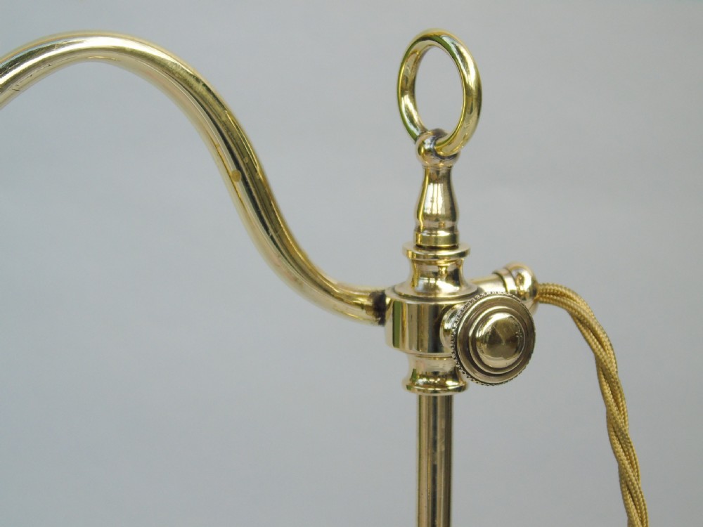 Antique Brass Art Nouveau Table Lamp View VI