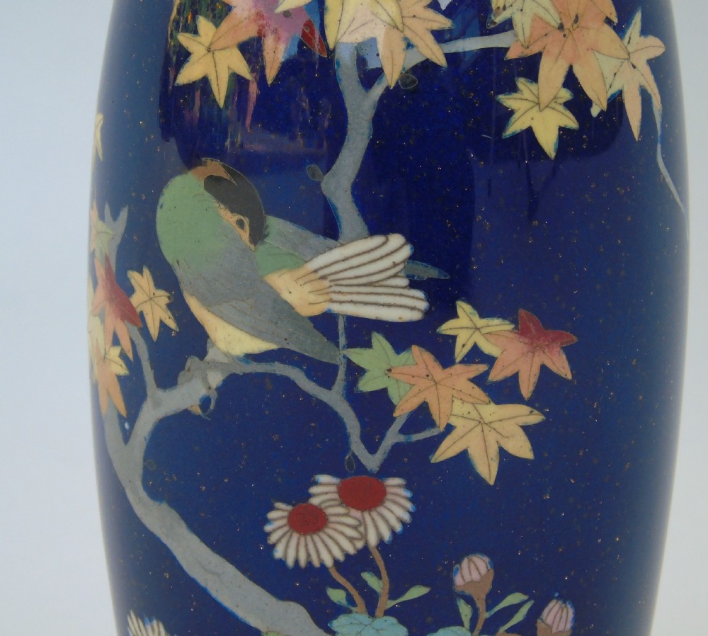 Aesthetic Antique Japanese Cloisonne Vase View II