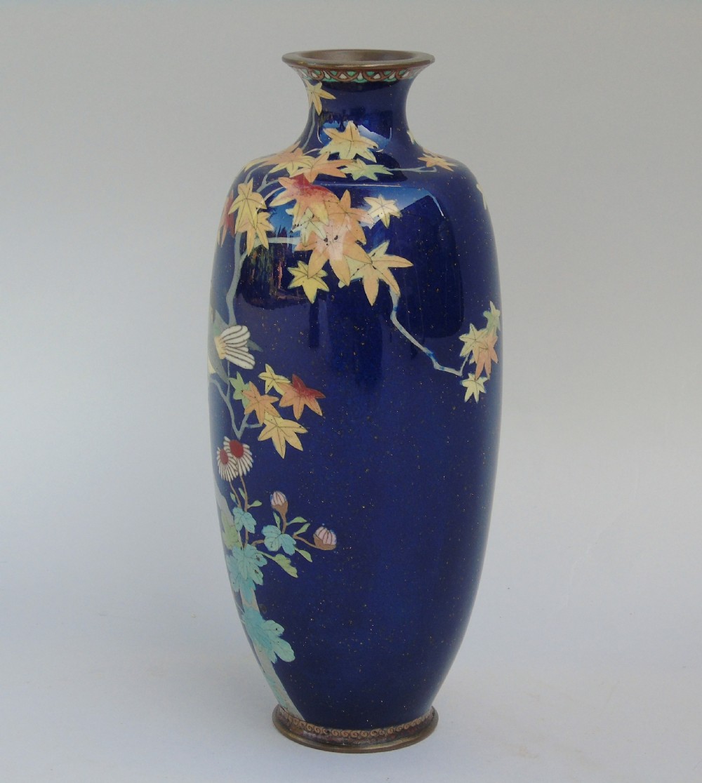 Aesthetic Antique Japanese Cloisonne Vase View VII