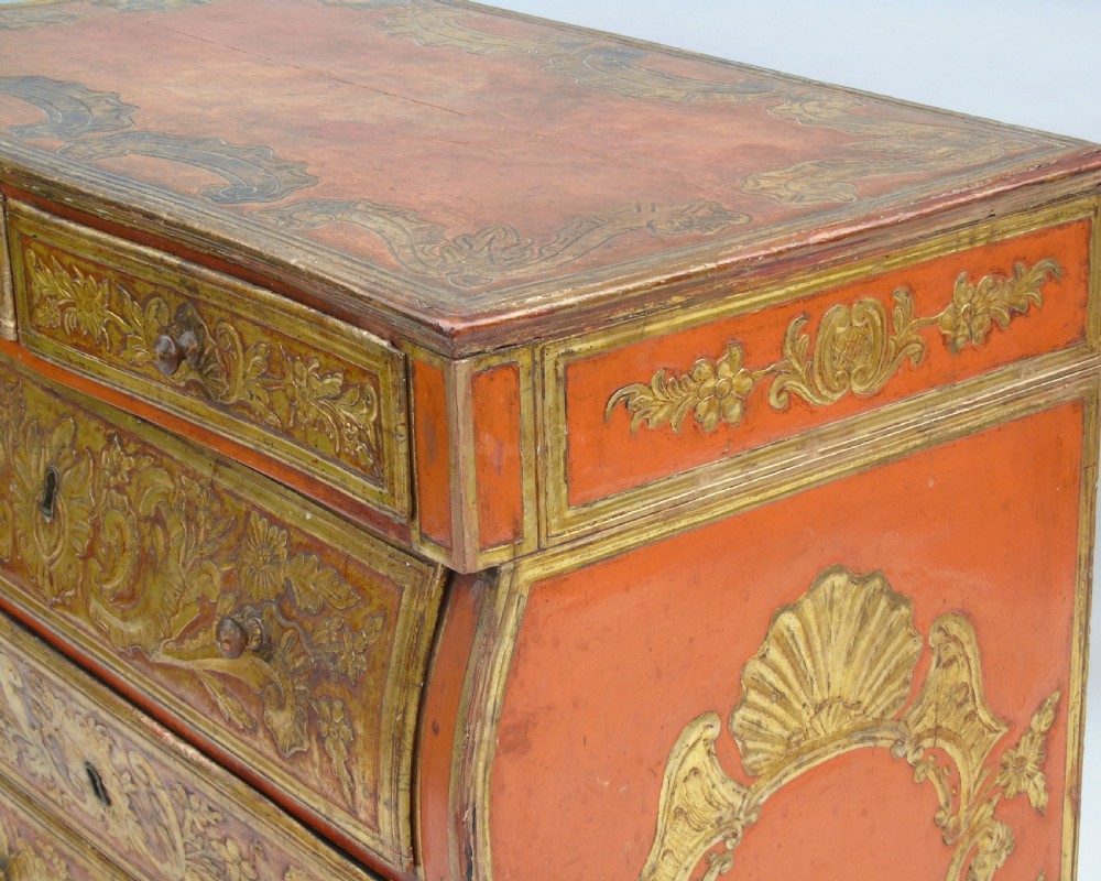 Outstanding 19th Century Italian Gilded Gesso Chest of Drawers View VIII