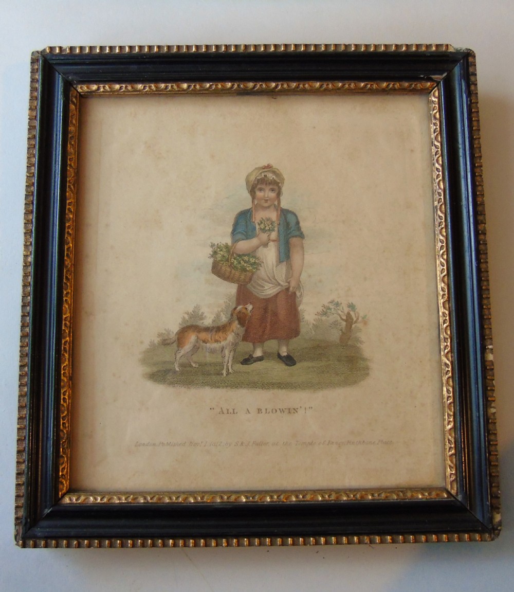 Antique Hand Coloured Engravings Cries of London View II