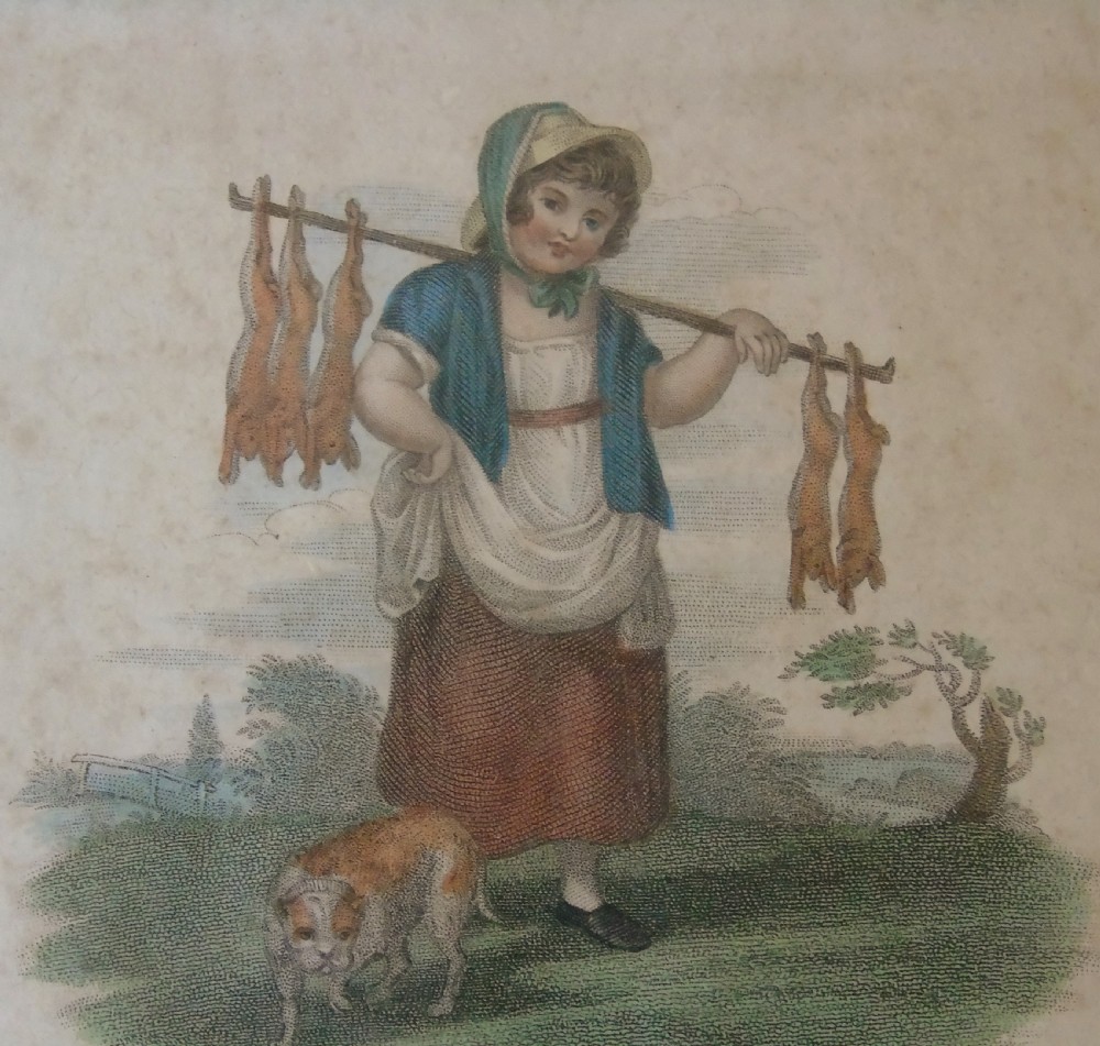 Antique Hand Coloured Engravings Cries of London View V