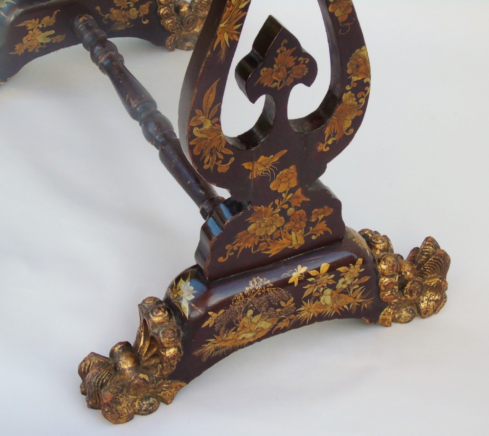 Antique Chinoiserie Sewing Table View III
