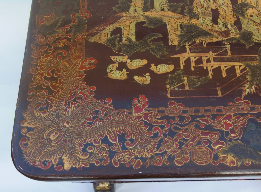 Antique Chinoiserie Sewing Table View V