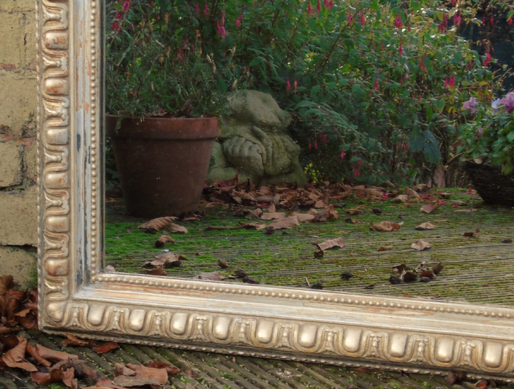 Antique Very Large Decorative French Mirror Floor Standing View VI