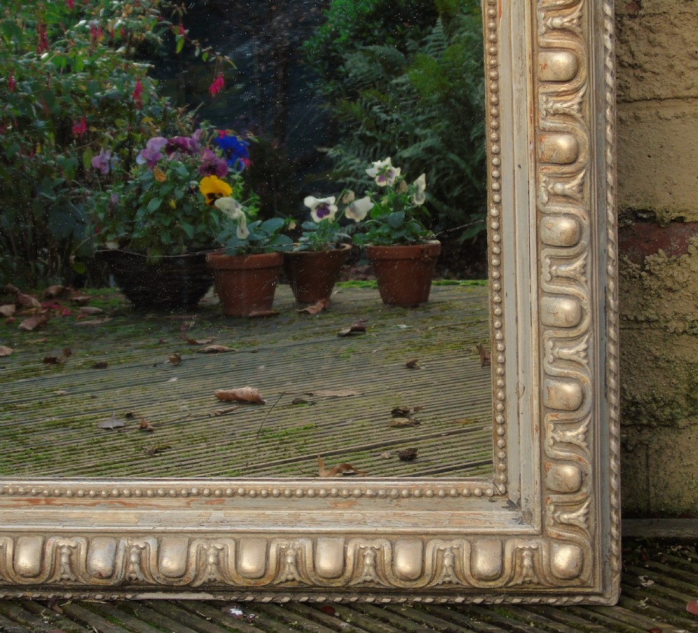 Antique Very Large Decorative French Mirror Floor Standing View VII