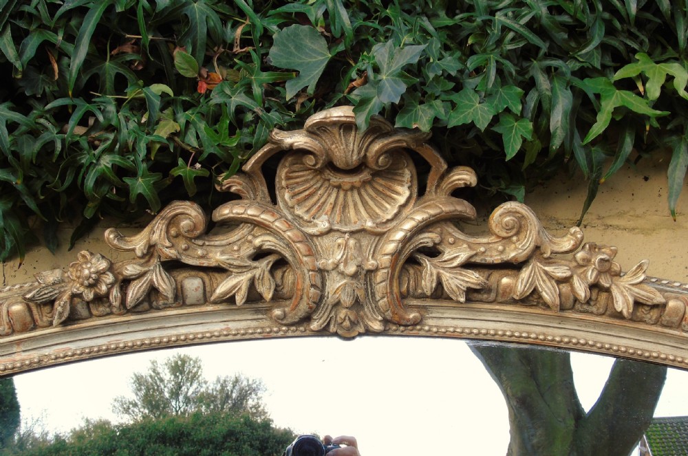Antique Very Large Decorative French Mirror Floor Standing View IX