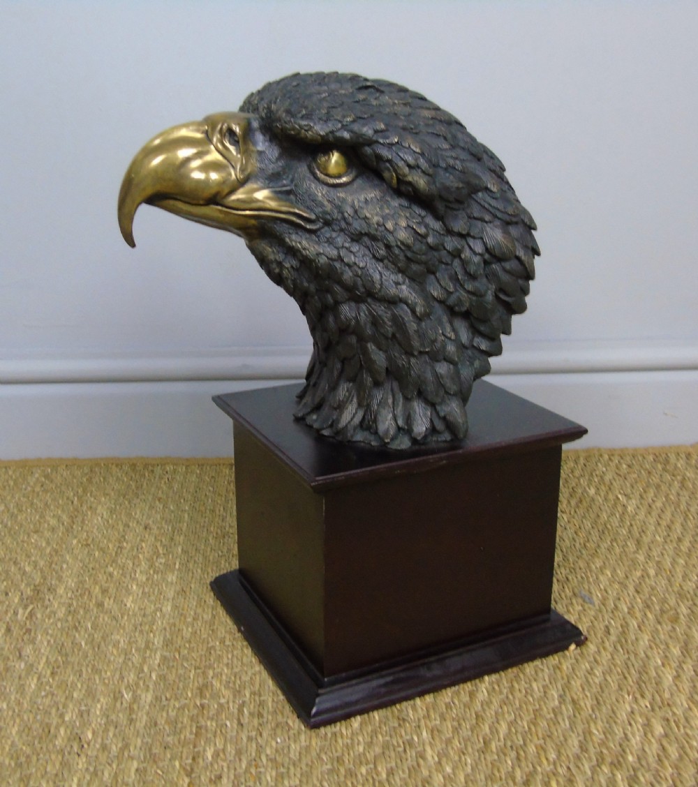 Fabulous Bronze Eagle Head Mount View II