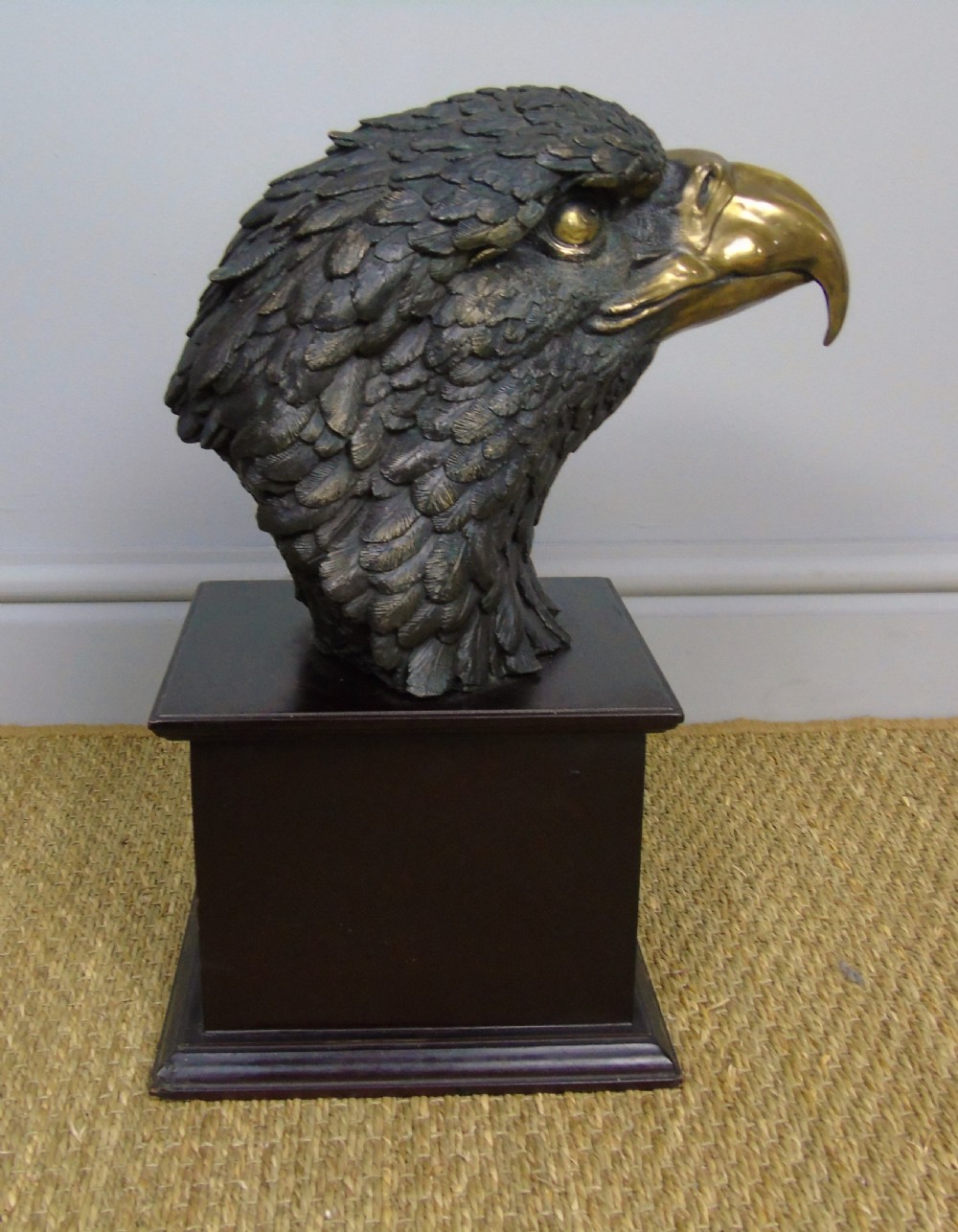 Fabulous Bronze Eagle Head Mount View IV