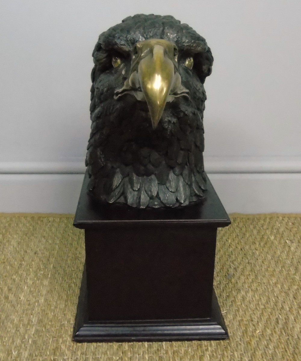 Fabulous Bronze Eagle Head Mount View VII