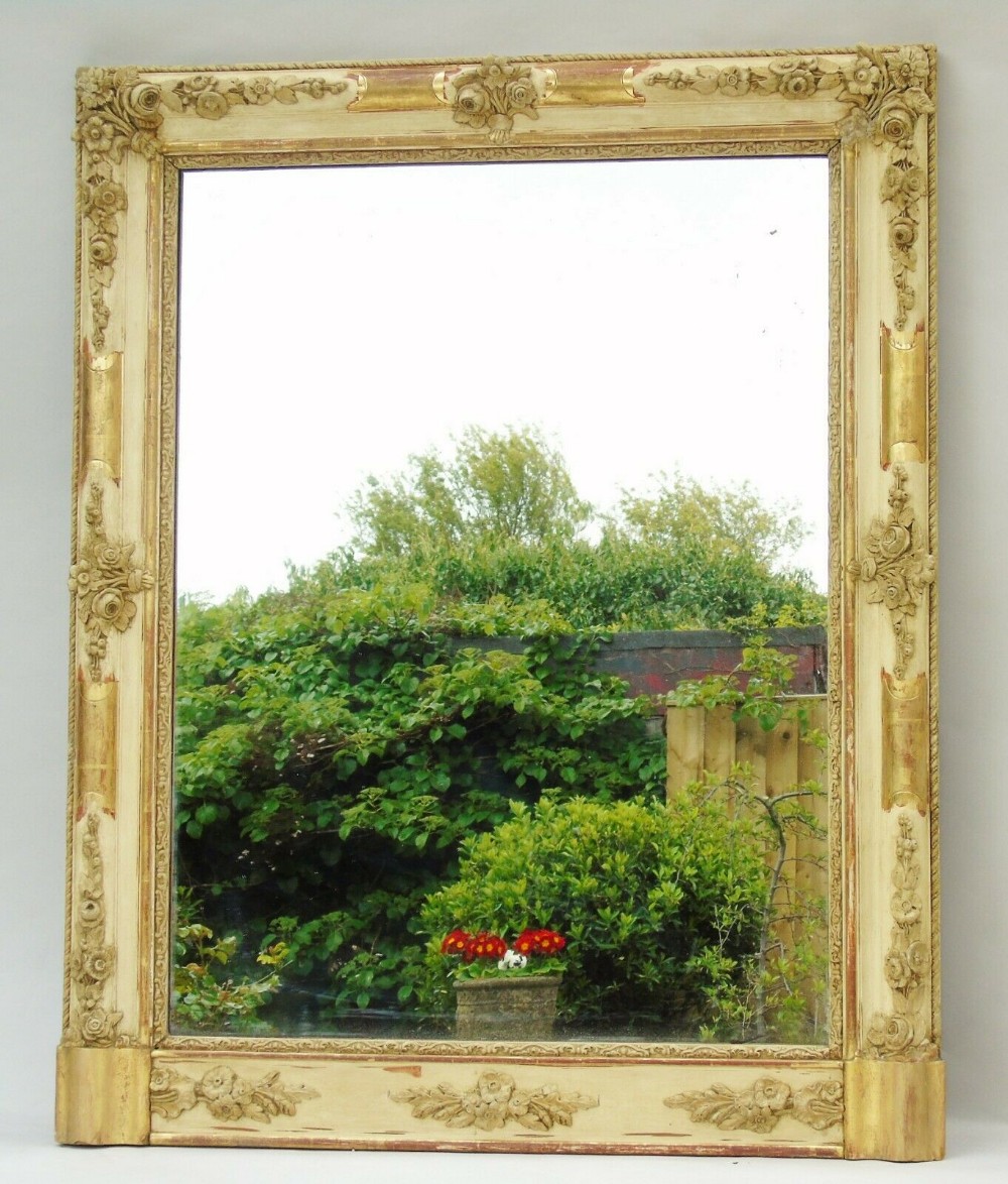 Antique Italian Gilt & Gesso Mirror C. 1870