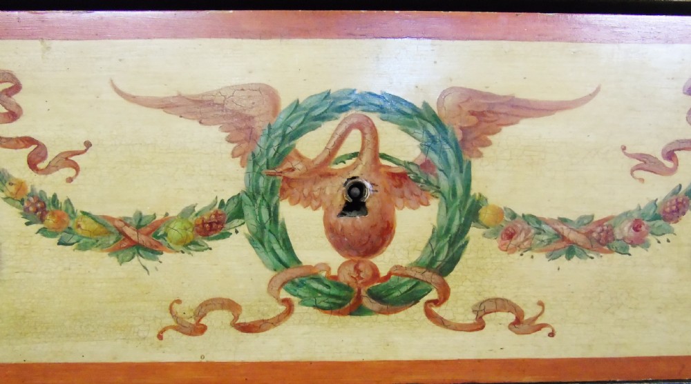 Antique Hand Painted Regency Marble Top Cabinet View IV