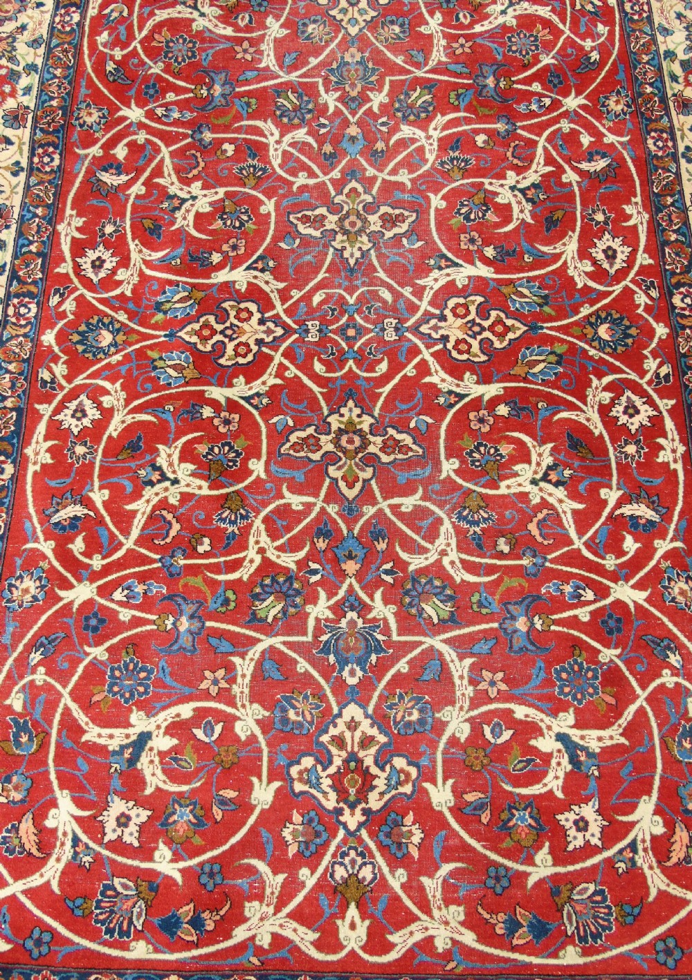 Antique Isfahan Carpet Room Size View V