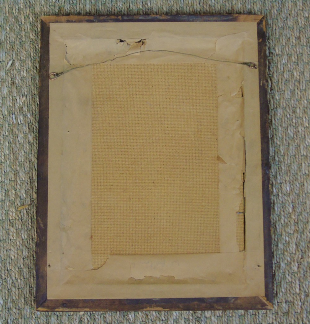 Antique Tinsel Picture Manrico in Iltravatore View V