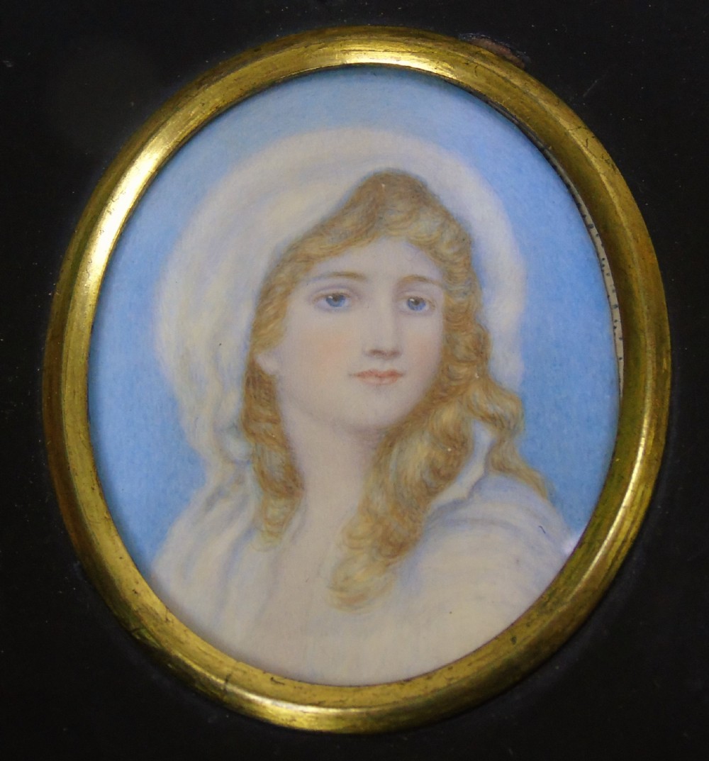 Georgian Miniature Painting Lady Hamilton View IV