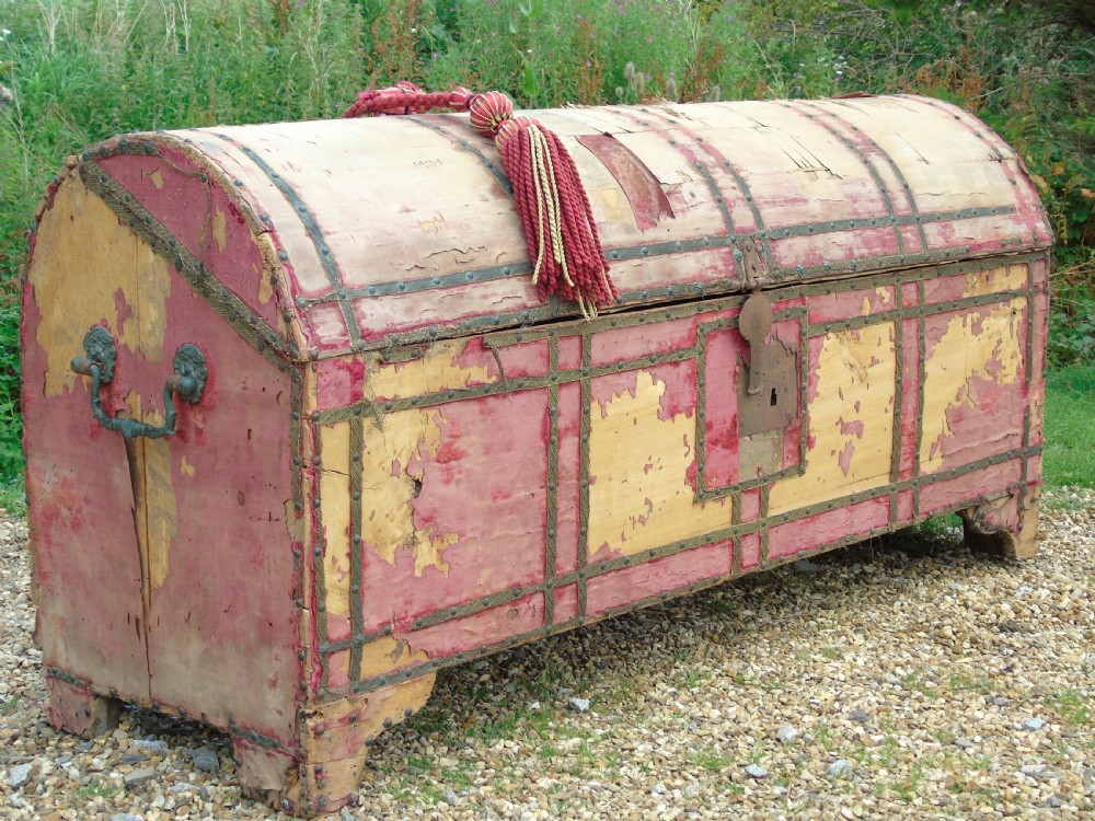 Decorative 17th Century Italian Dome Top Chest View IV