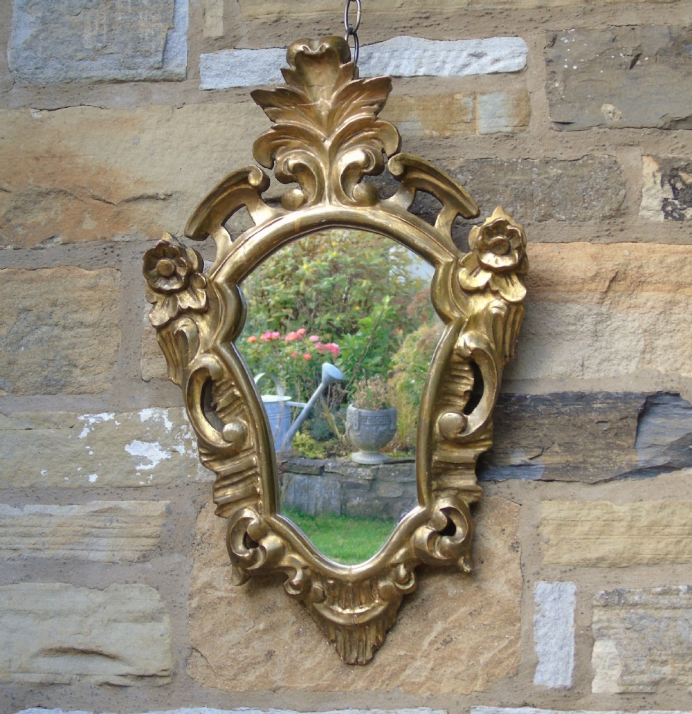 Antique Venetian Shield Shape Mirror View III