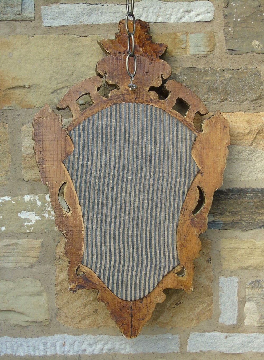 Antique Venetian Shield Shape Mirror View V