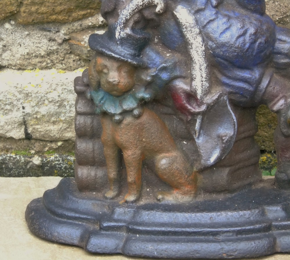 Antique Cast Iron Doorstop Mr Punch View II