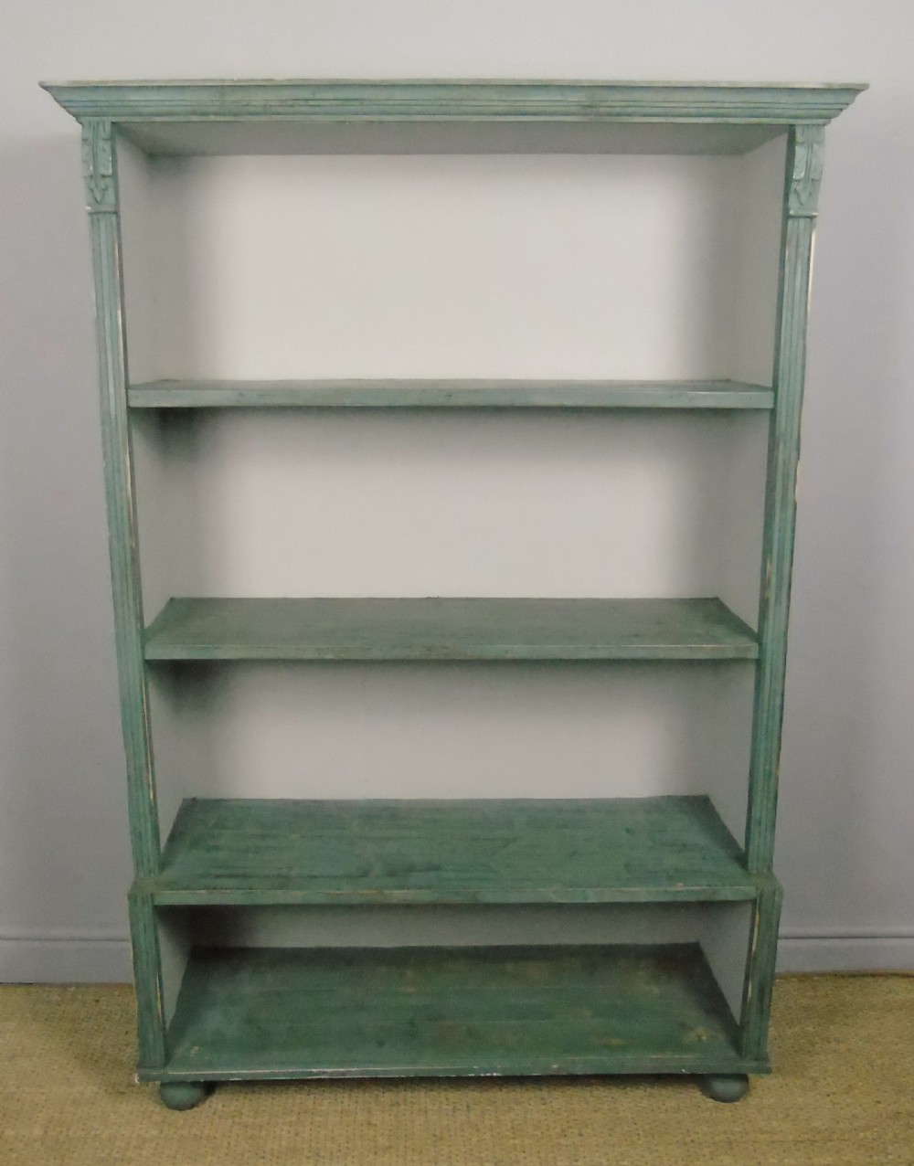 Antique Victorian Painted Bookcase View VI