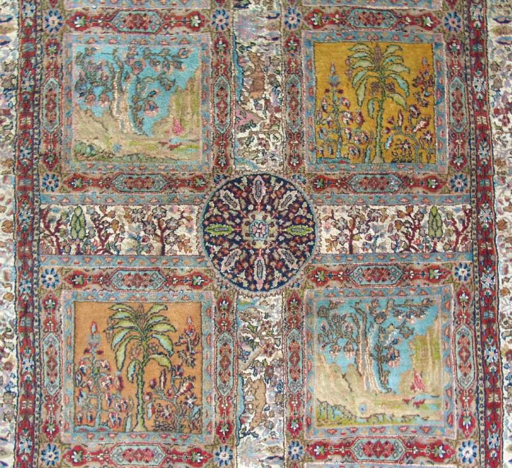 Antique Silk Carpet Garden Design View IX