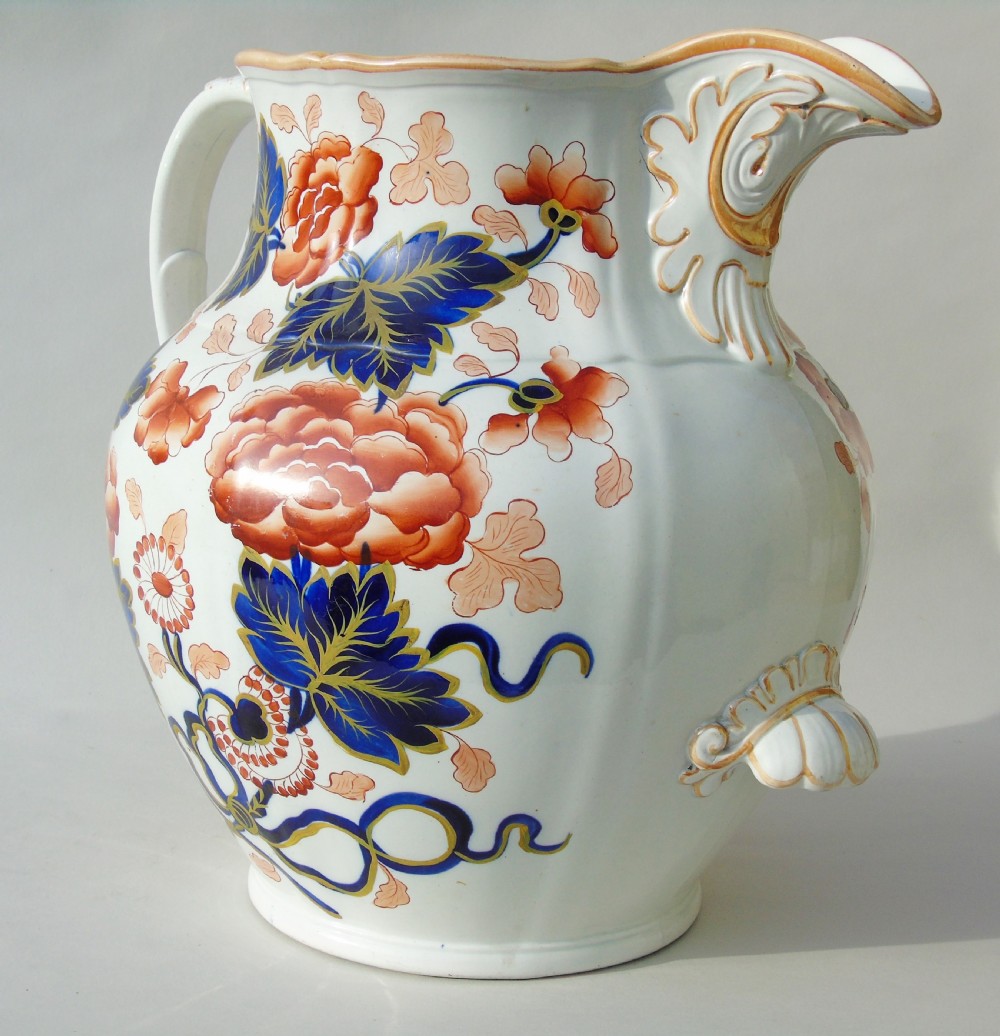Antique Very Large Staffordshire Stone China Jug View III